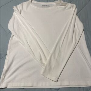 Eddie Bauer Women's White Crew Neck Top